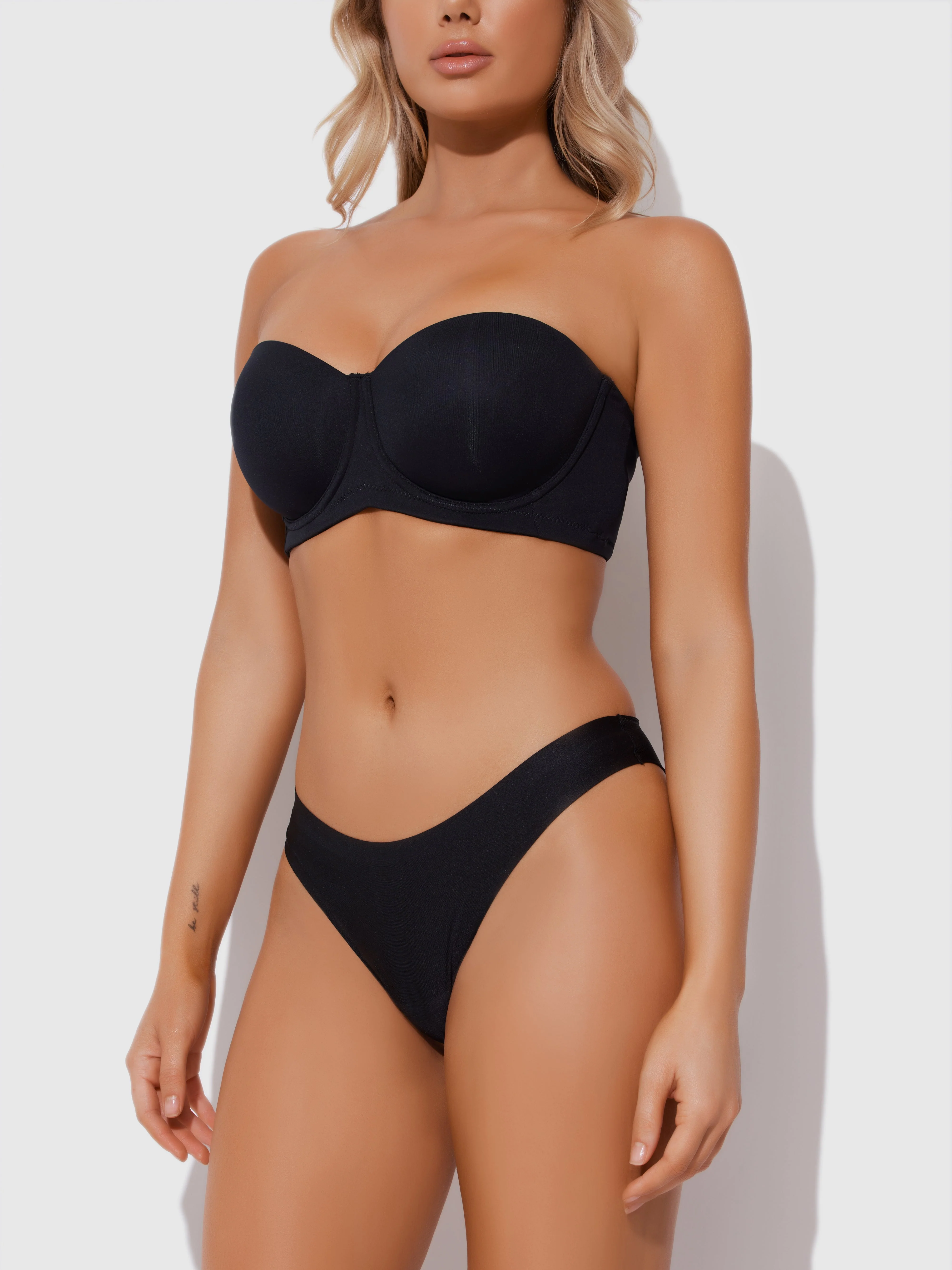 No Show Lasercut Micro Front & Mesh Back Tanga - Image 3