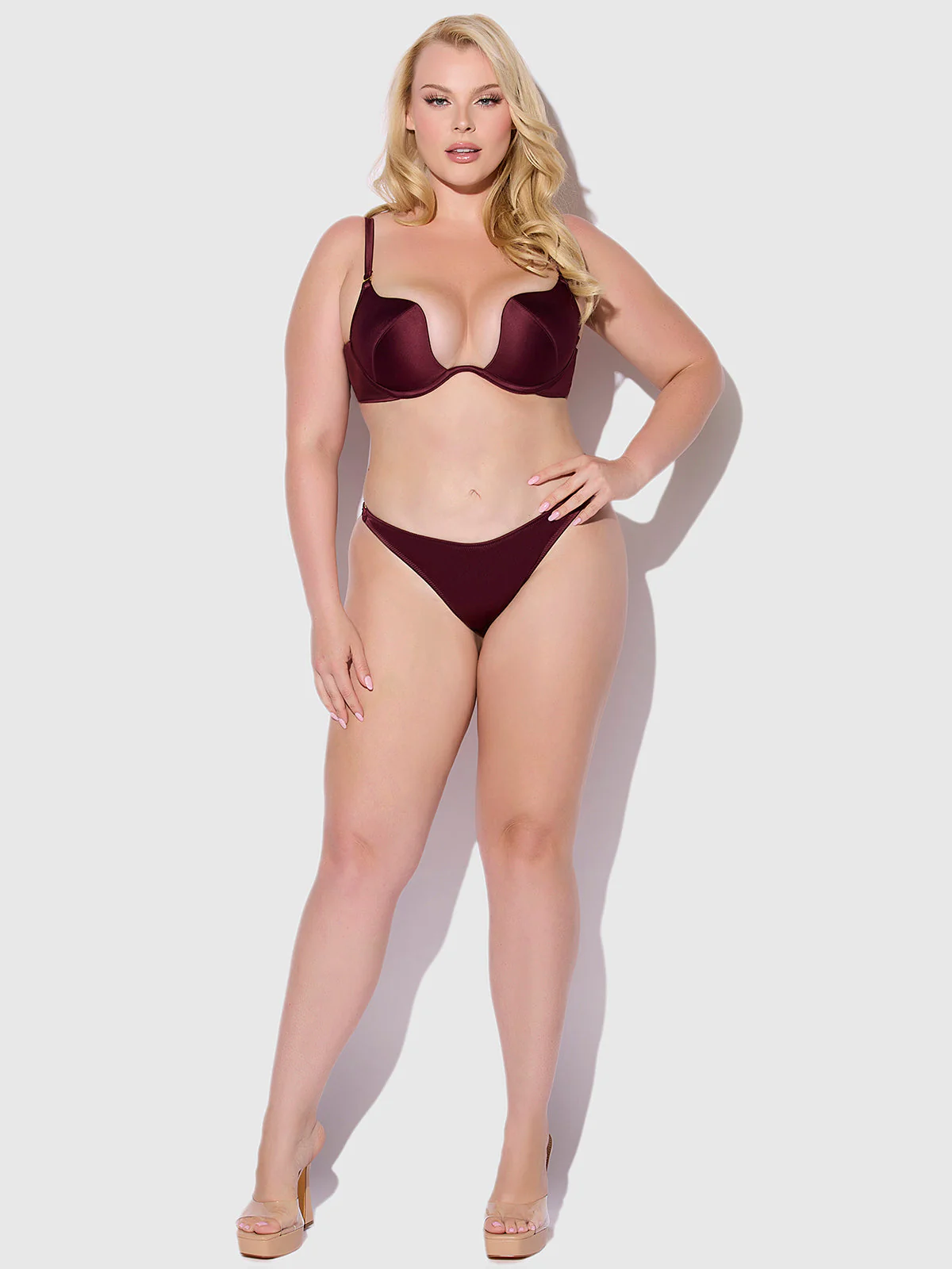 Petra Crotchless Satin Tanga - Image 9