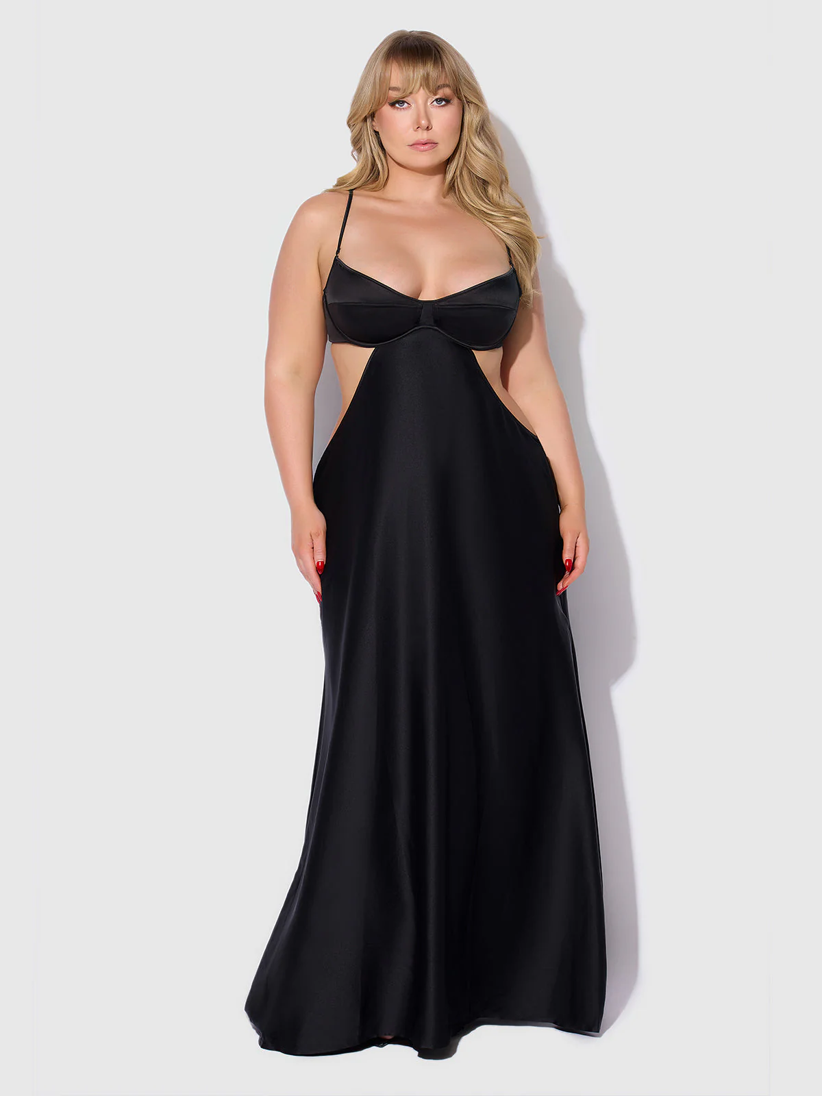 Petra Satin Monowire Cutout Gown - Image 5