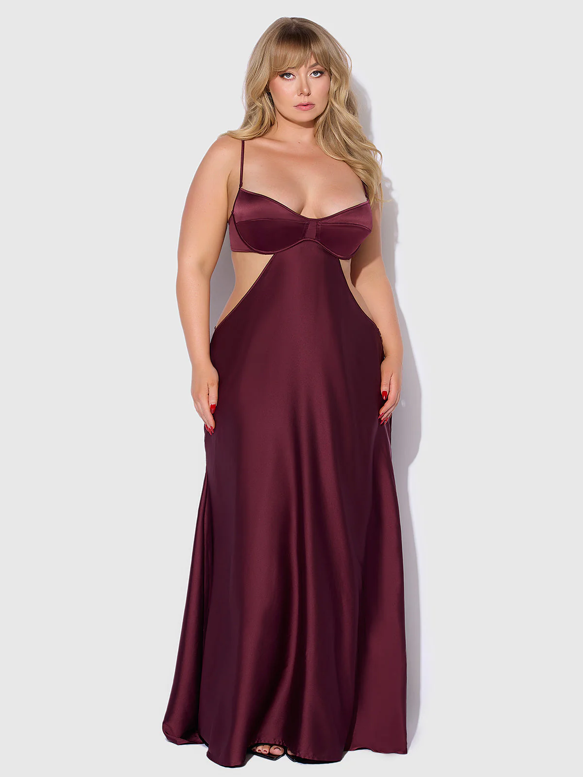 Petra Satin Monowire Cutout Gown - Image 6