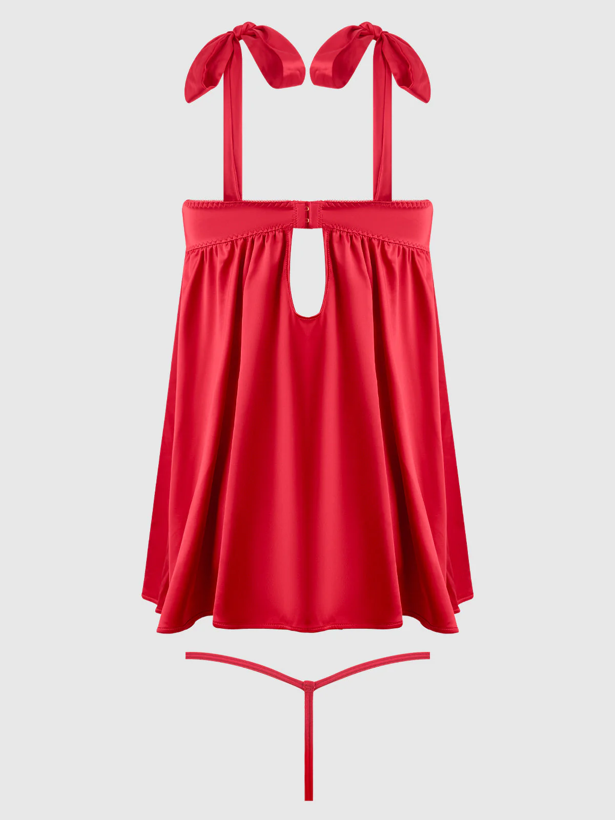 Petra Satin Open Cup Babydoll - Image 10