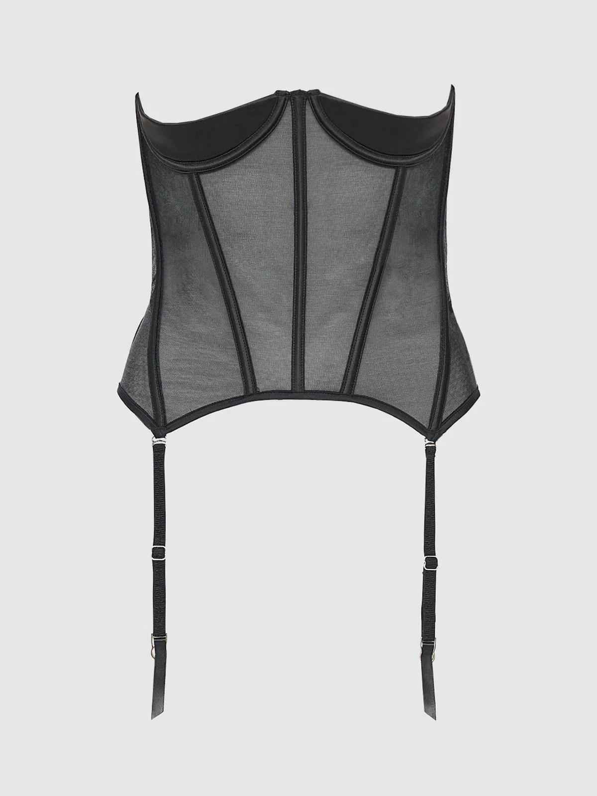Petra Satin Open Cup Satin Corset - Image 5