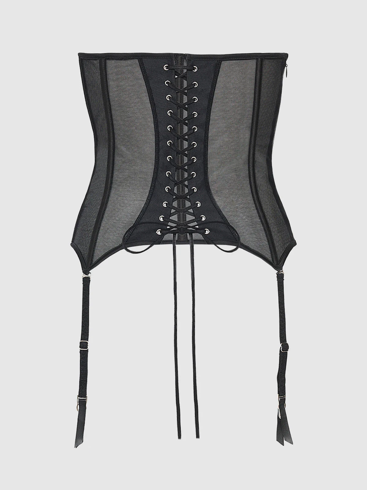 Petra Satin Open Cup Satin Corset - Image 6