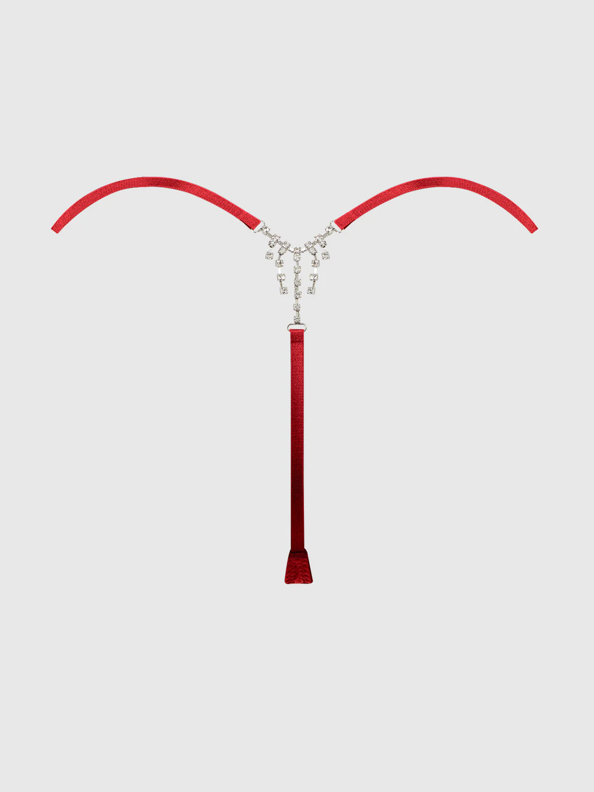 Petra Slider Side Rhinestone Back Satin Mini G-String - Image 10