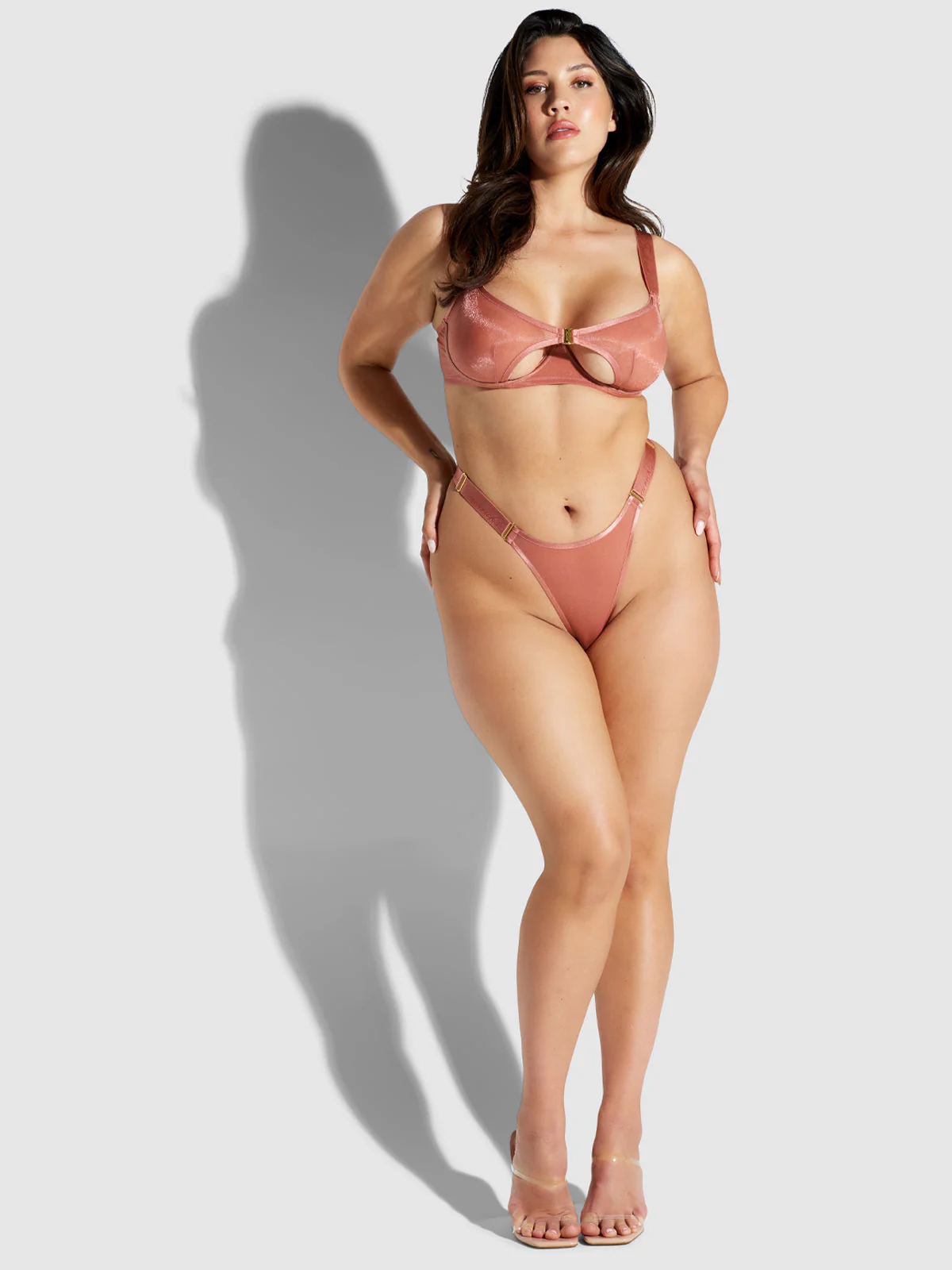 Pia Elastic Side Mesh Thong - Image 5