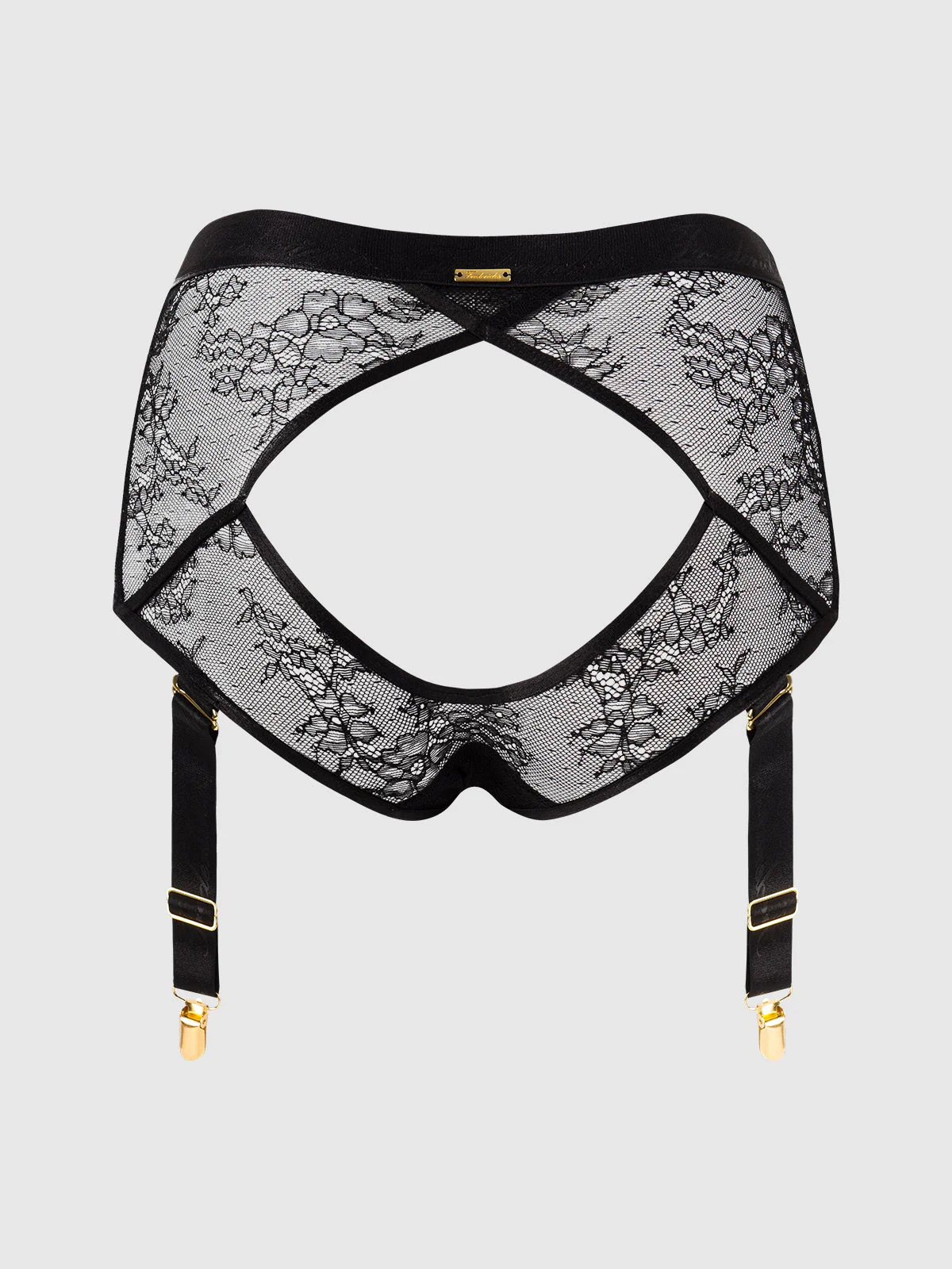 Pia Lace Cutout & High-Waist Garter Panty - Image 11