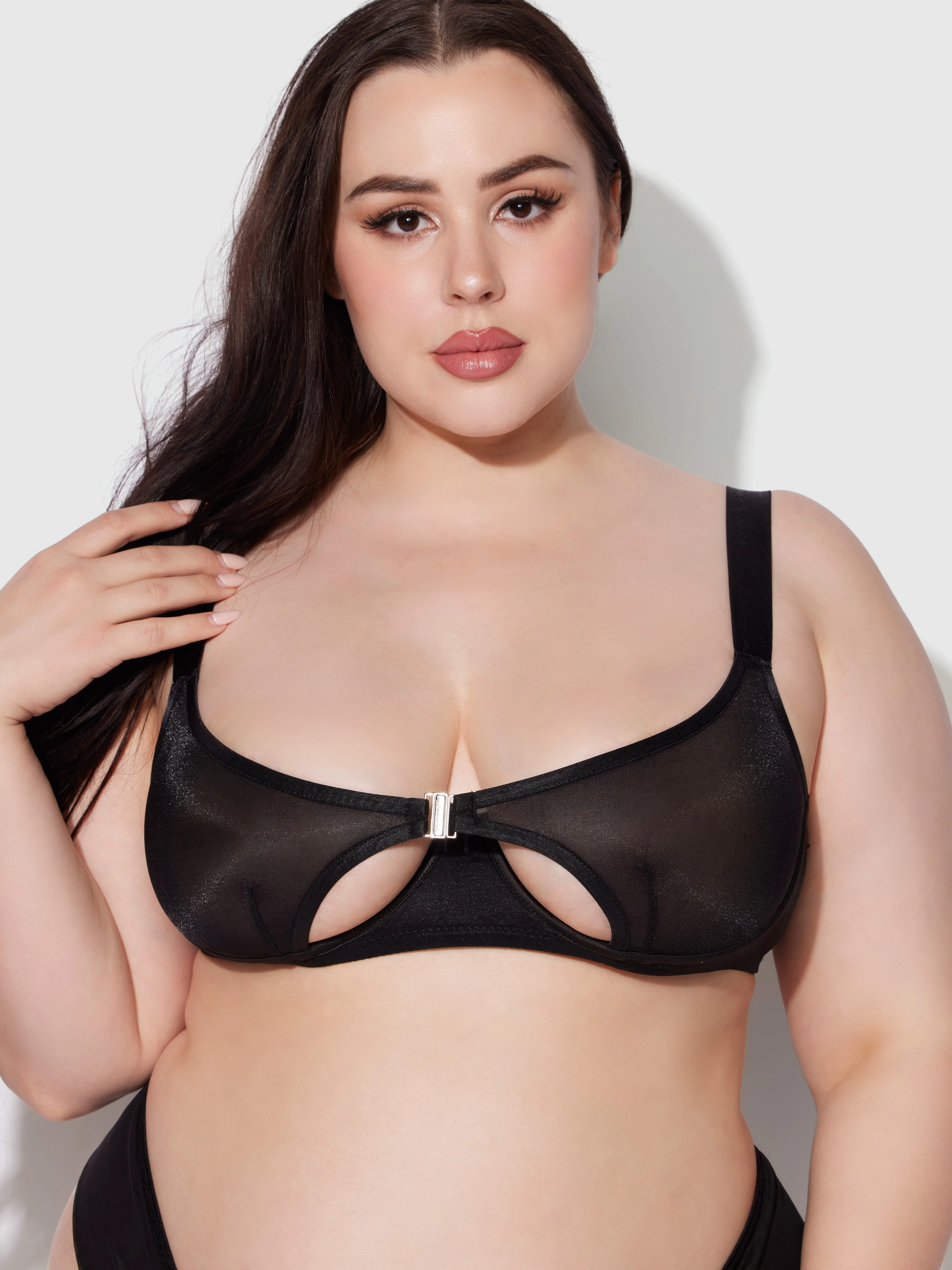 Pia Unlined Cutout Mesh Bra - Image 5