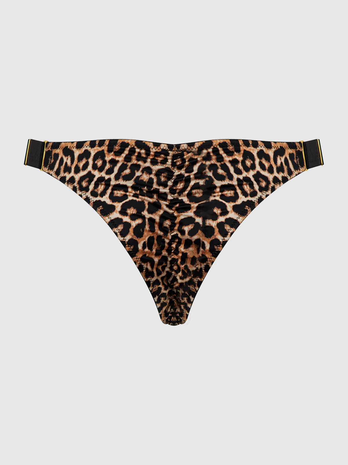 Raven Crotchless Satin Side Slider Tanga - Image 10