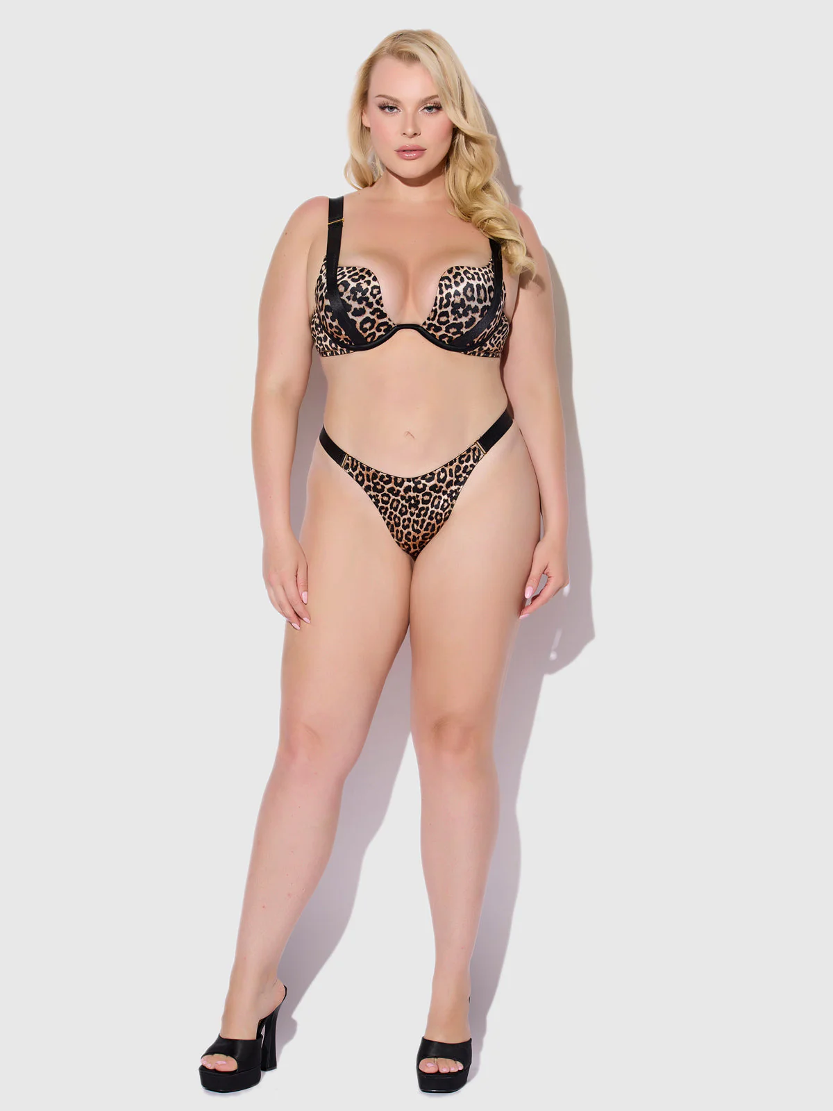 Raven Crotchless Satin Side Slider Tanga - Image 8