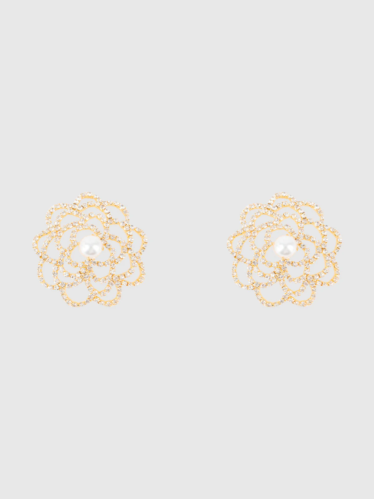 Rhinestone & Pearl Floral Pasties - Image 3