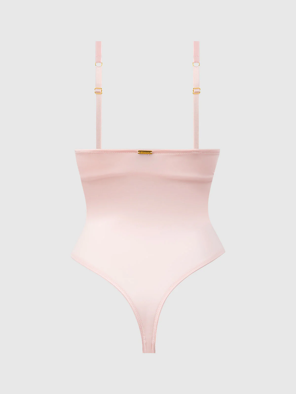 Rising Star Plunge Push Up Bodysuit in Liquid Satin & Lace - Image 10