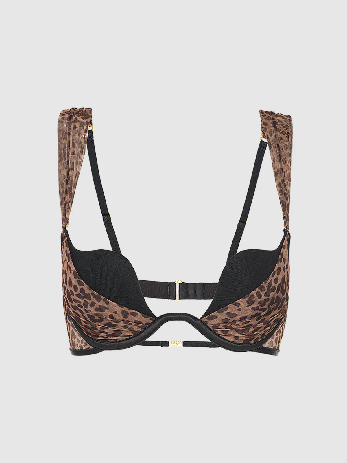 Rising Star Plunge Push Up Bra in Alanza Fine Mesh - Image 5