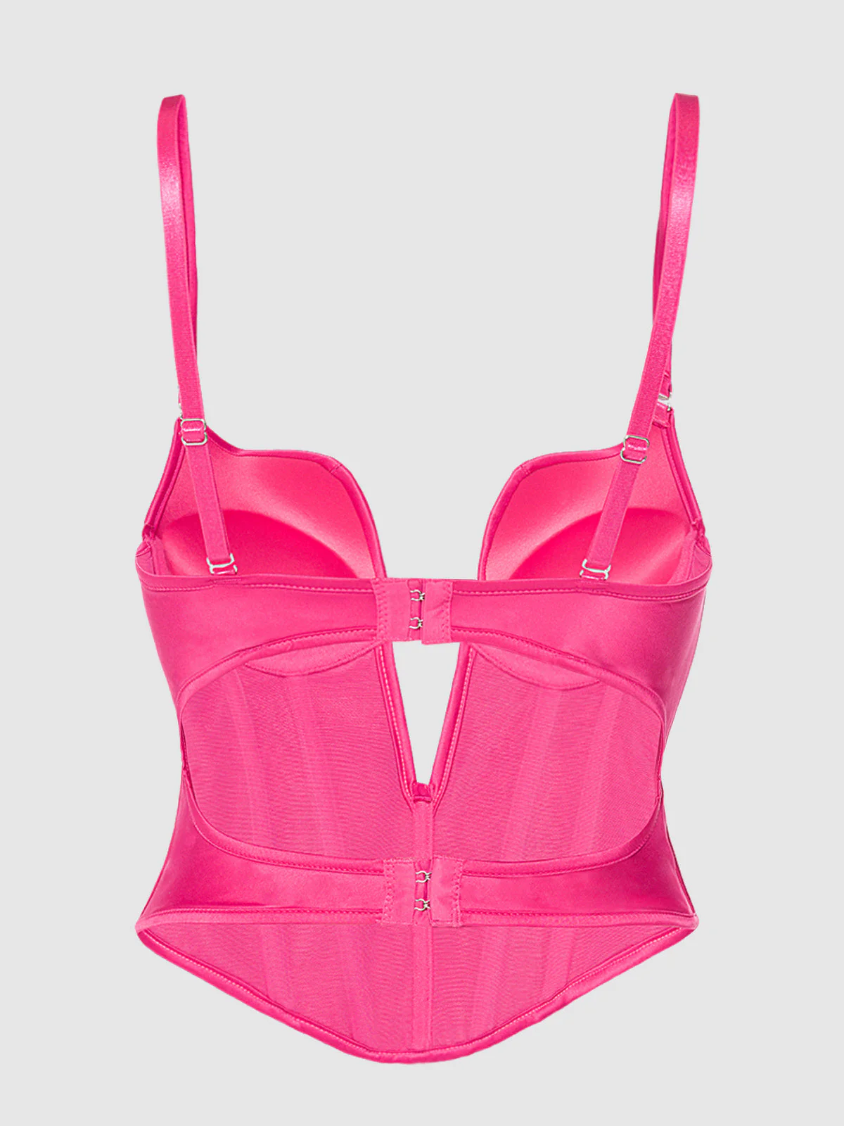 Rising Star Plunge Push Up Bustier in Petra Satin - Image 11