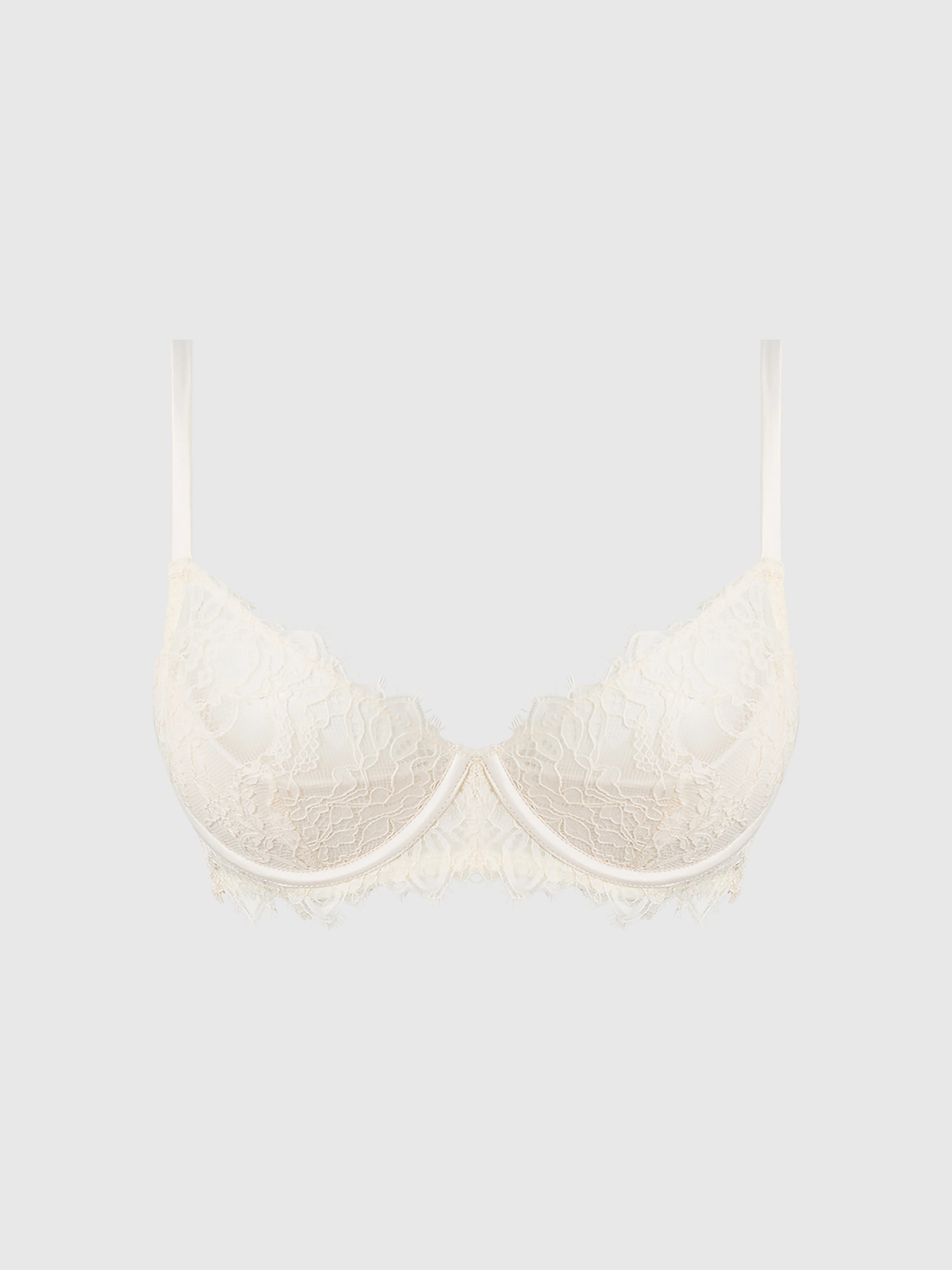 Rosalind Lace Bra With Satin Half Cup - Image 8