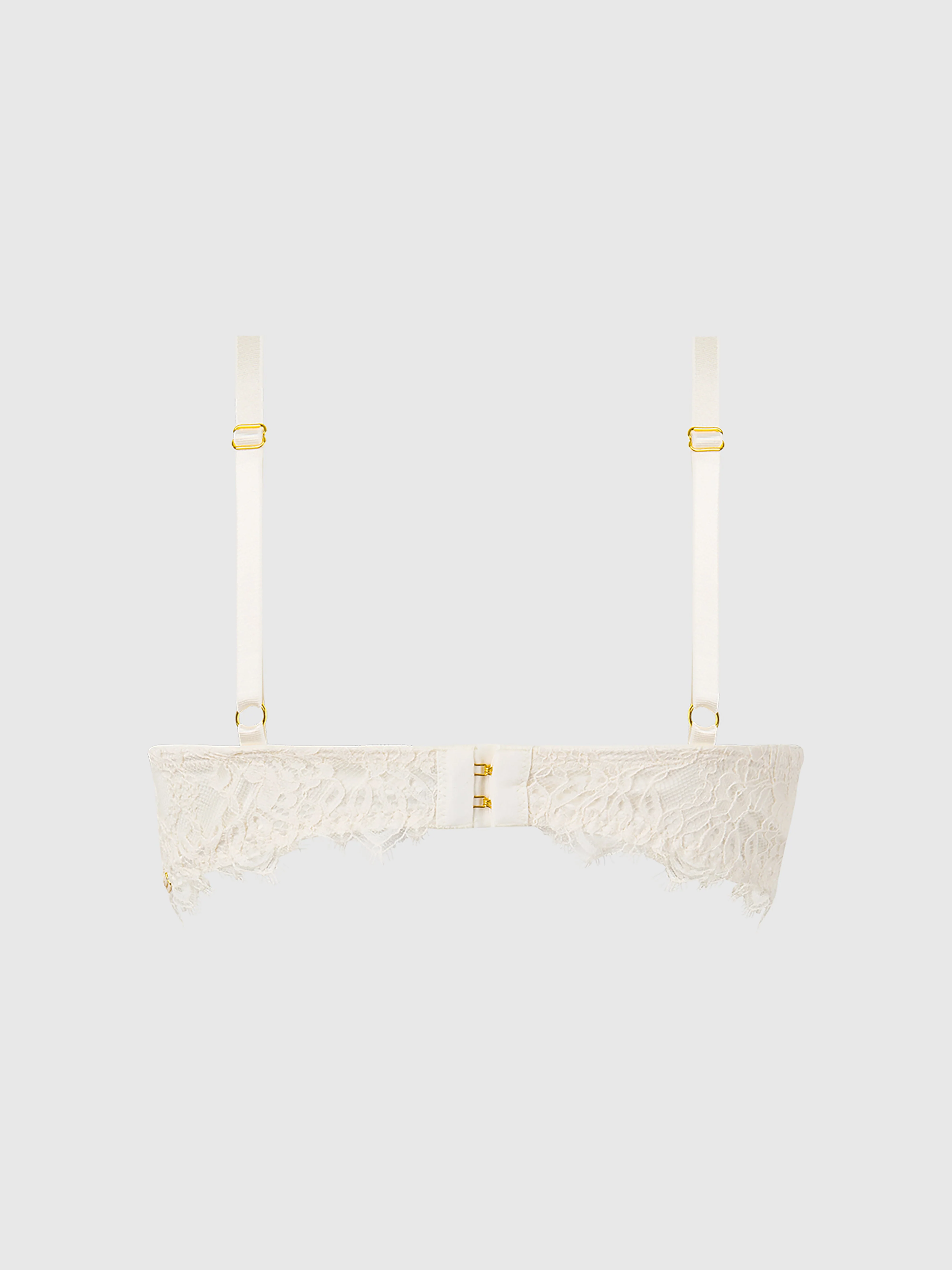 Rosalind Lace Bra With Satin Half Cup - Image 9