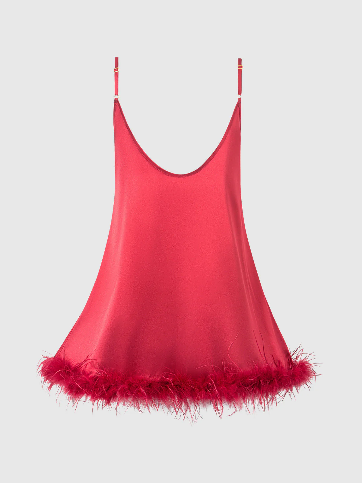 Scarlett Satin & Feather Sleep Slip - Image 7