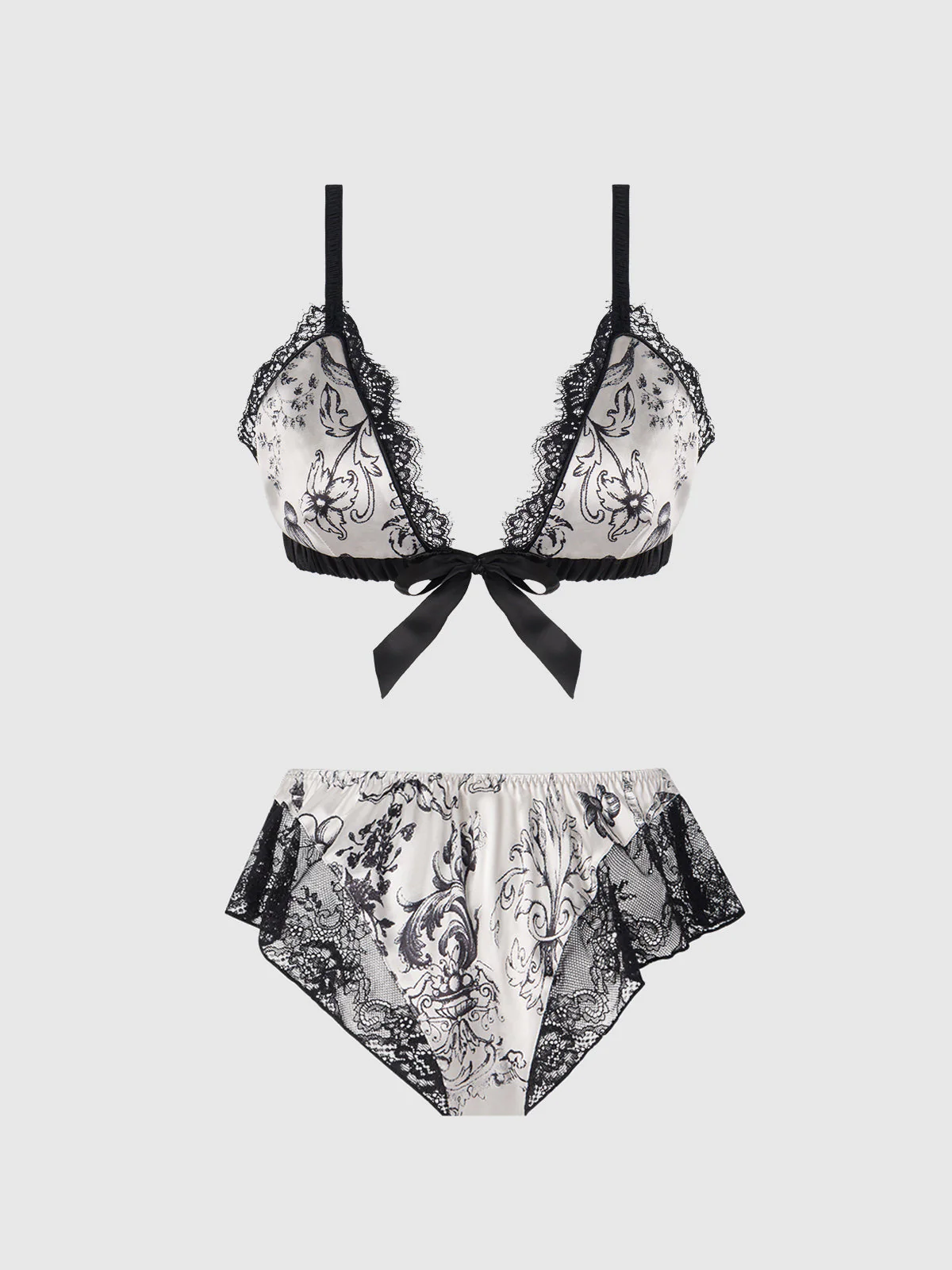Scarlett Satin Sleep Bra & Shorty Set - Image 12