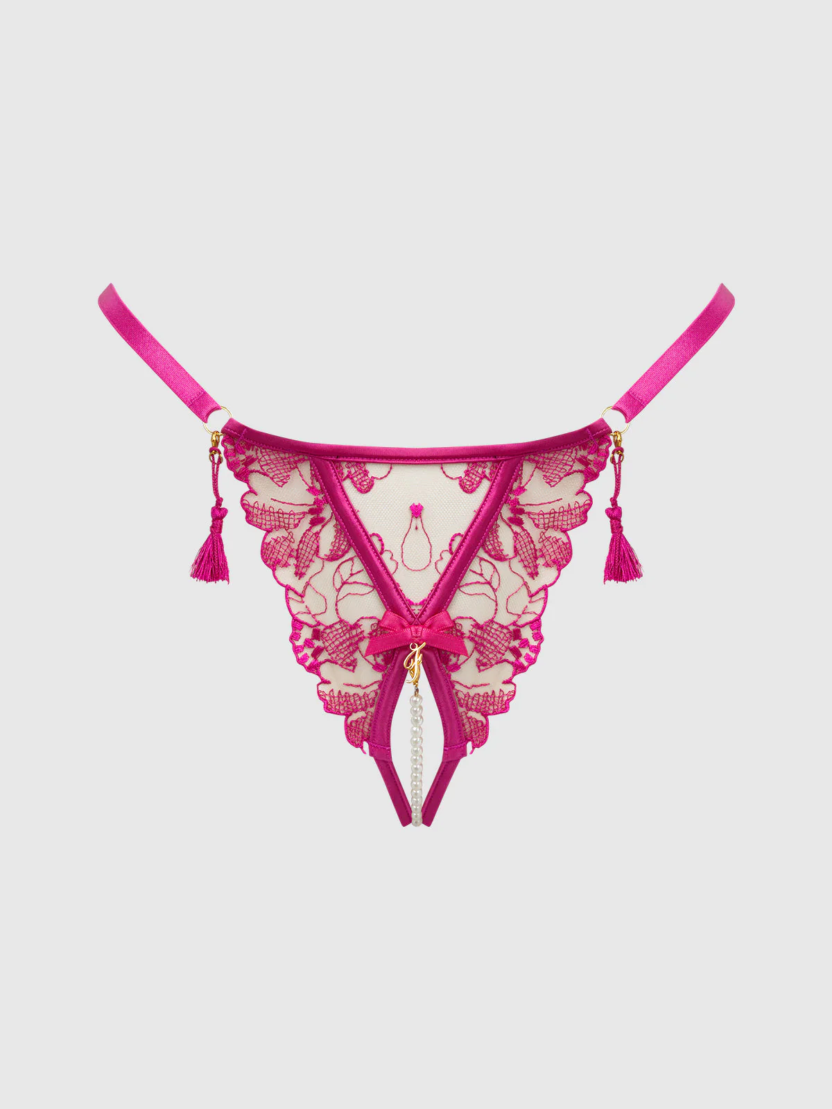 Venus Lace Crotchless & Pearl G-String - Image 9