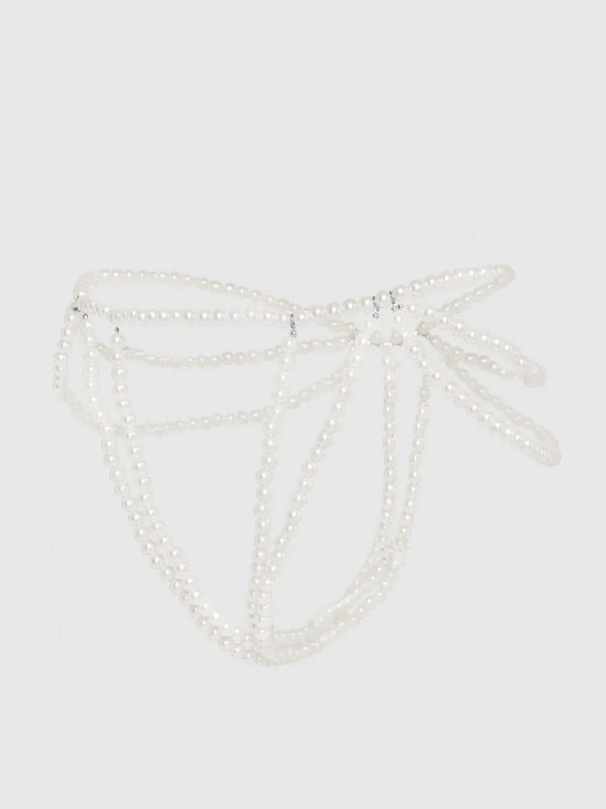 White Pearl Draped Panty - Image 5