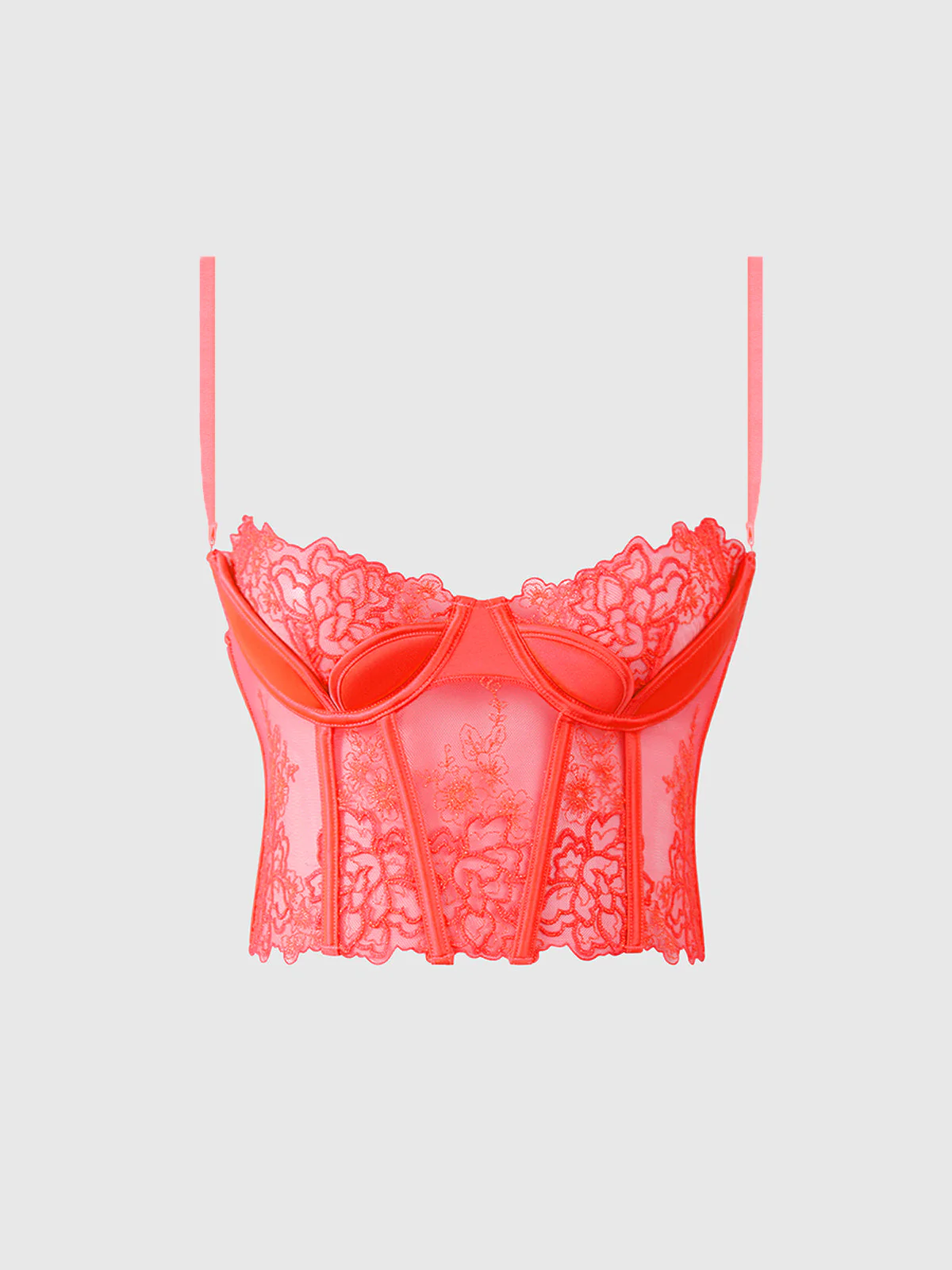 Wren Embroidered Tulip Demi Bustier - Image 10
