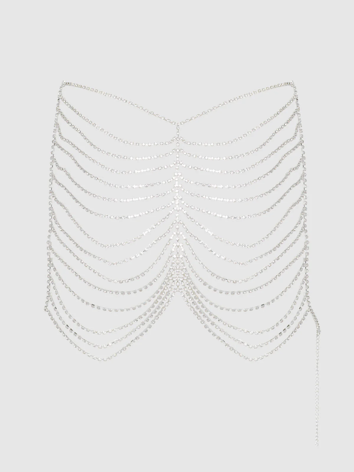 Ziggy Draped Rhinestone Skirt - Image 8