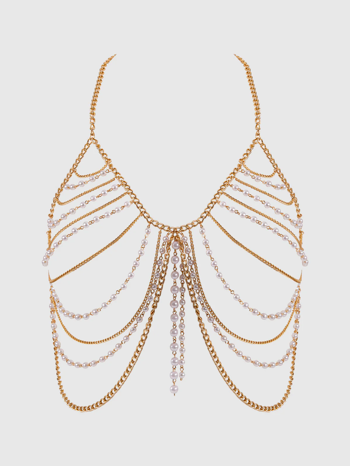 Ziggy Pearl & Chain Draped Bralette - Image 5