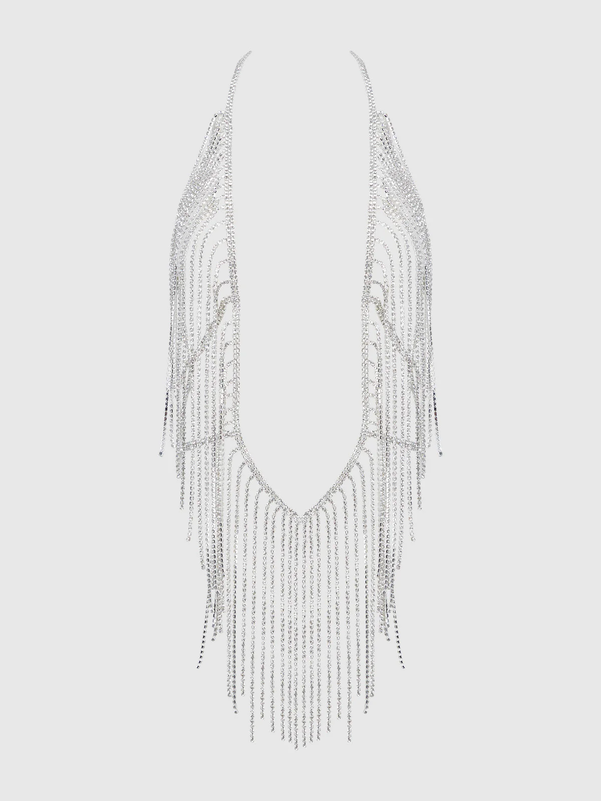Ziggy Rhinestone Fringe Deep V-Punge Teddy - Image 6