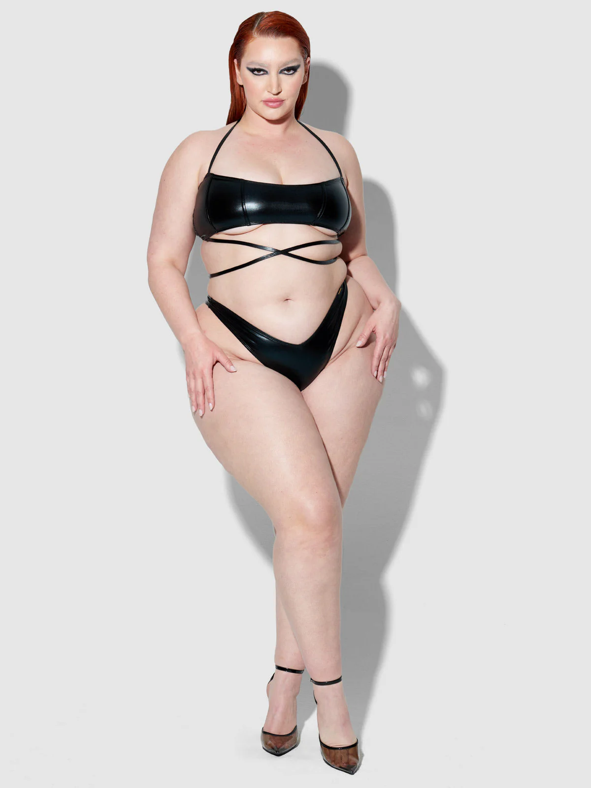 Onyx Corset Bandeau Swim Top - Image 6